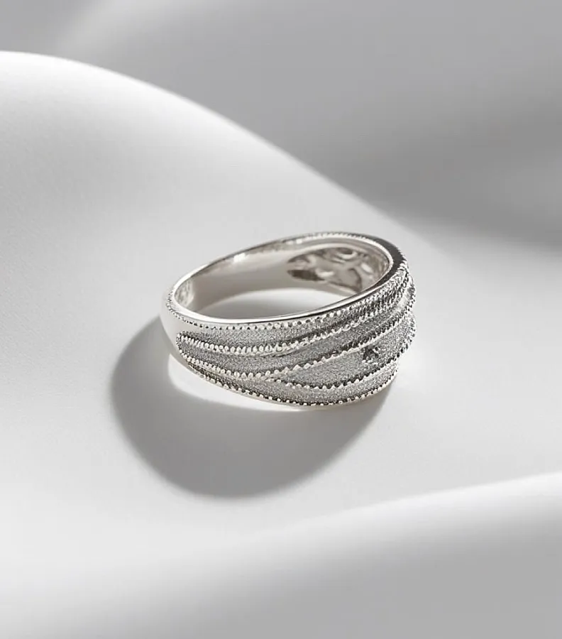 انگشتر نقره زنانه کلاسیک عروس