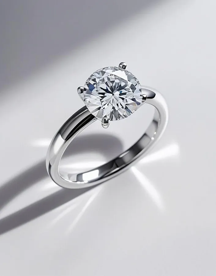 انگشتر نقره زنانه تک نگین