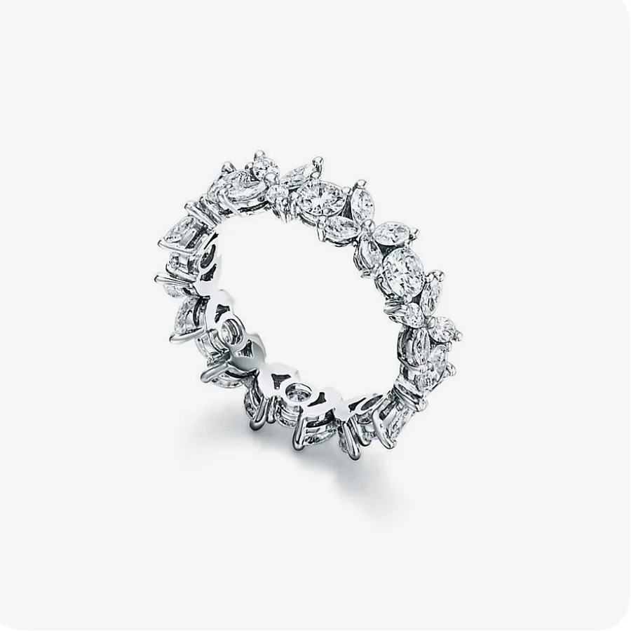 انگشتر نقره زنانه طرح تیفانی