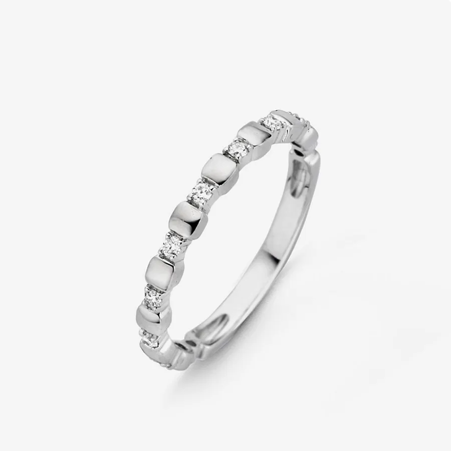 انگشتر نقره زنانه طرح مینیمال نگینی