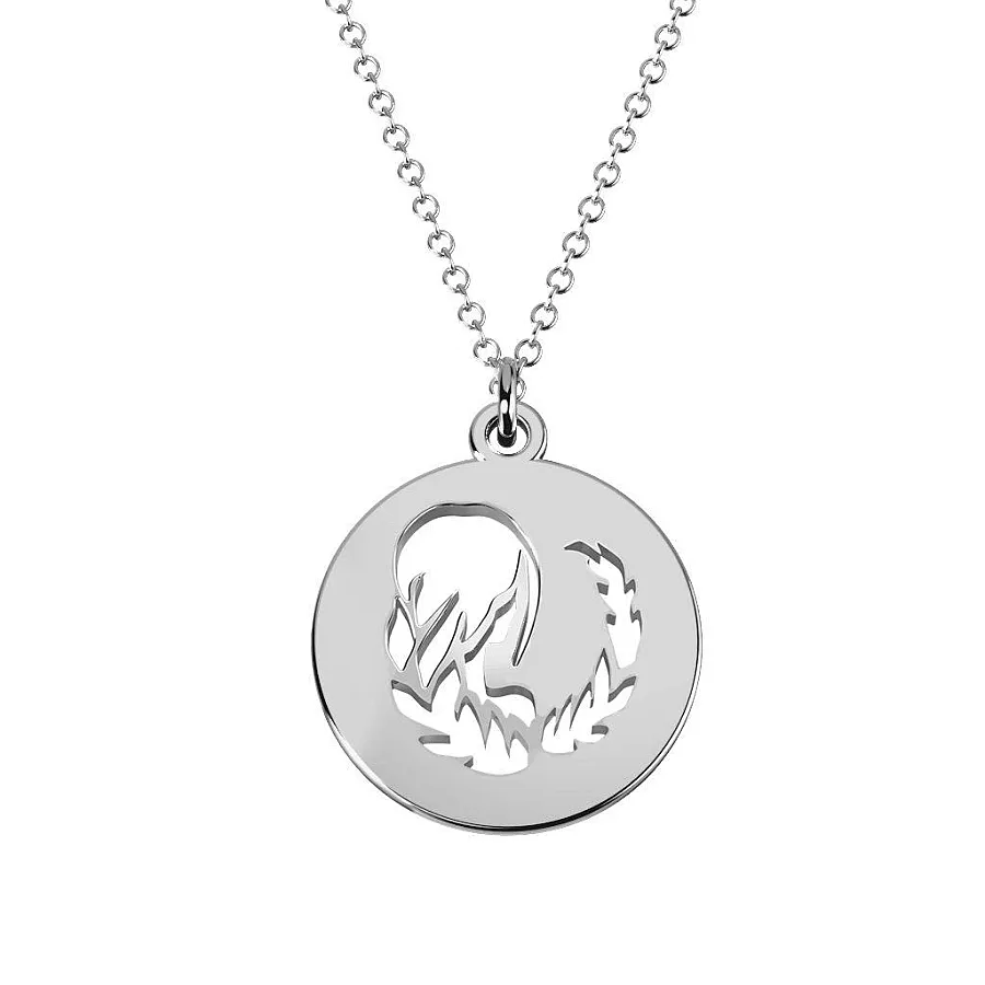 گردنبند نقره ماه تولد شهریور زنانه