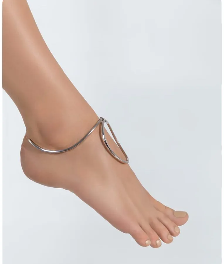 پابند نقره زنانه طرح مینیمال