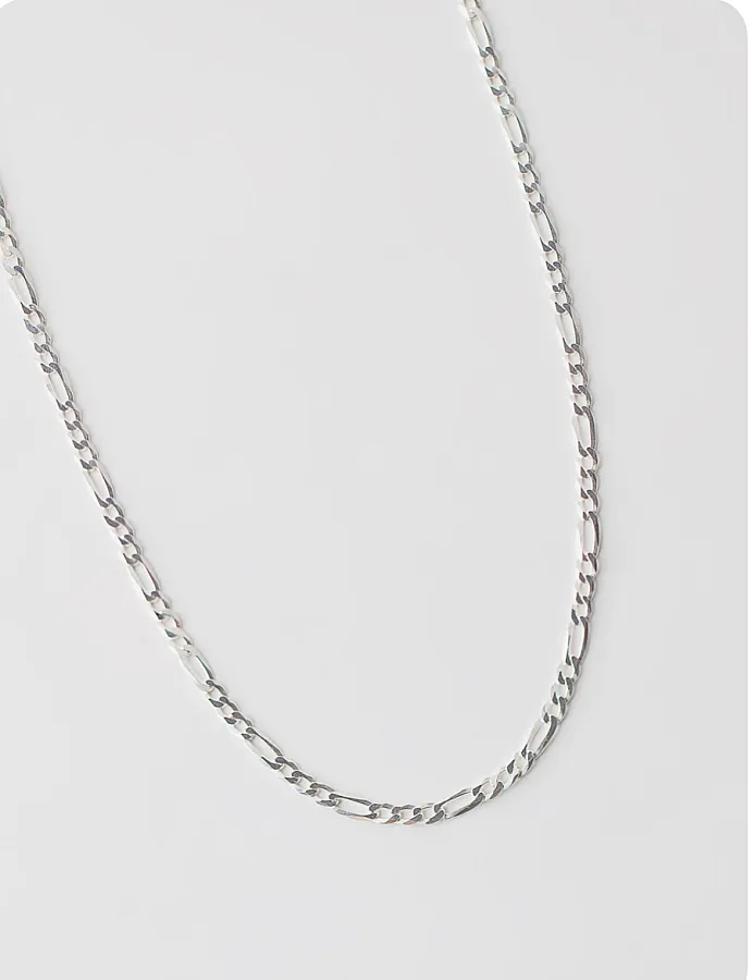 زنجیر نقره زنانه طرح فیگارو