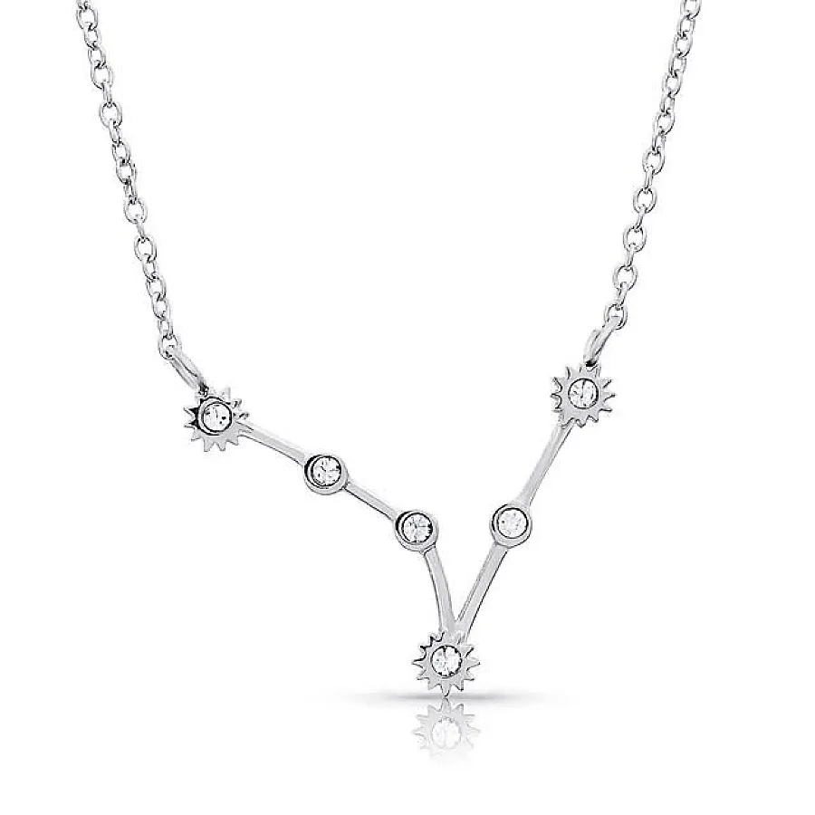 گردنبند نقره زنانه طرح صورت فلکی تیر