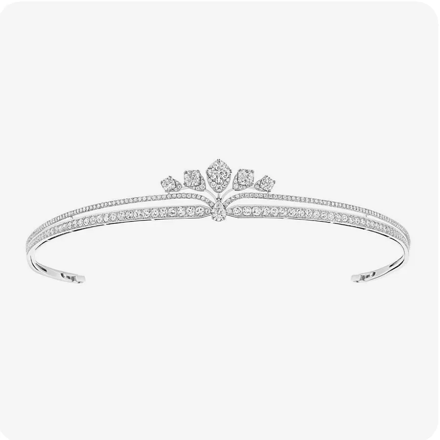 تاج نقره زنانه ظریف